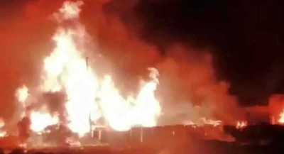 المؤتمر نت - انفجارات هائلة وكرات نار تهزّ إيران