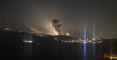 المؤتمر نت - شن طيران العدو الإسرائيلي اليوم، سلسلة غارات عنيفة على مناطق متفرقة